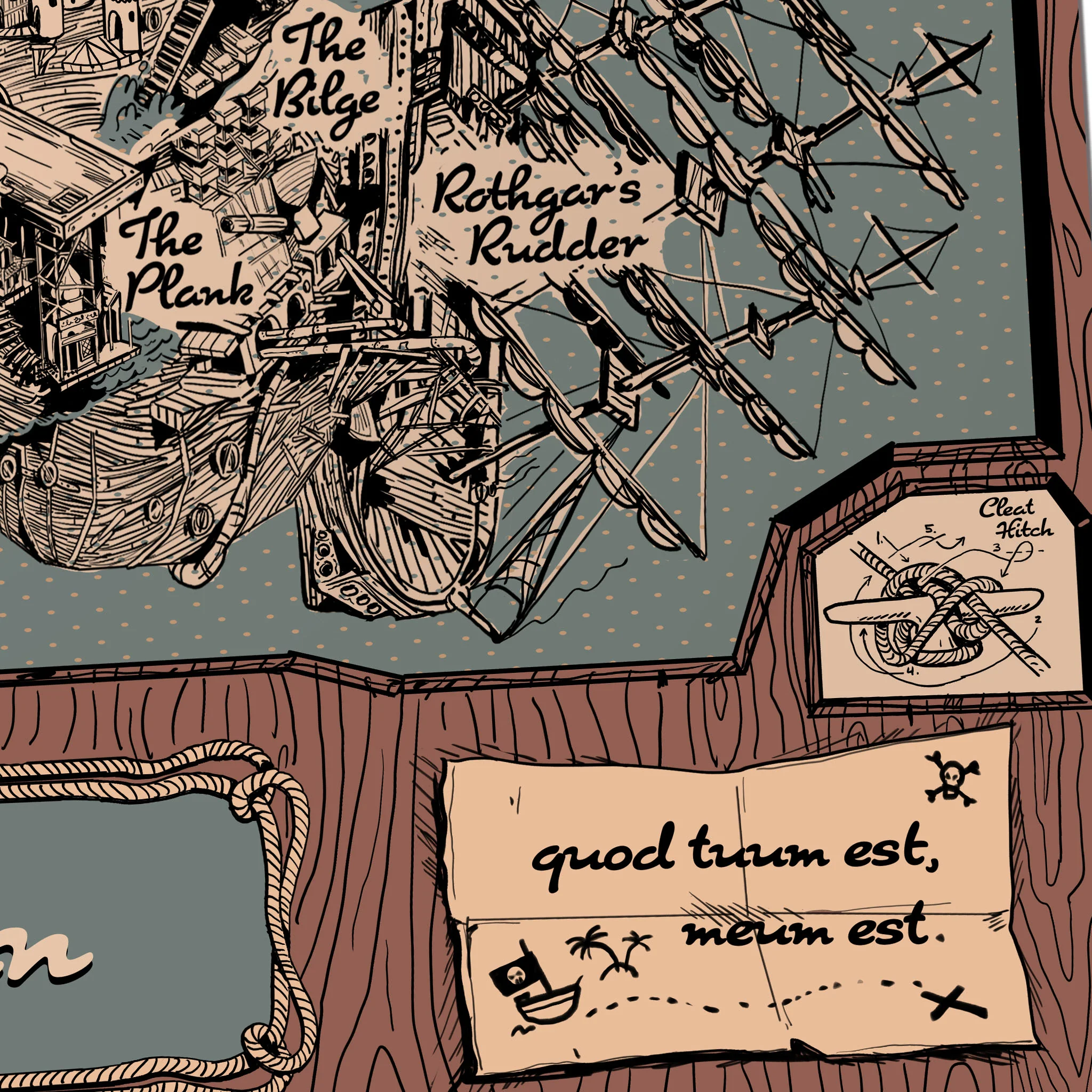 Dimension 20 Pirates of Leviathan Map Poster - Image 4