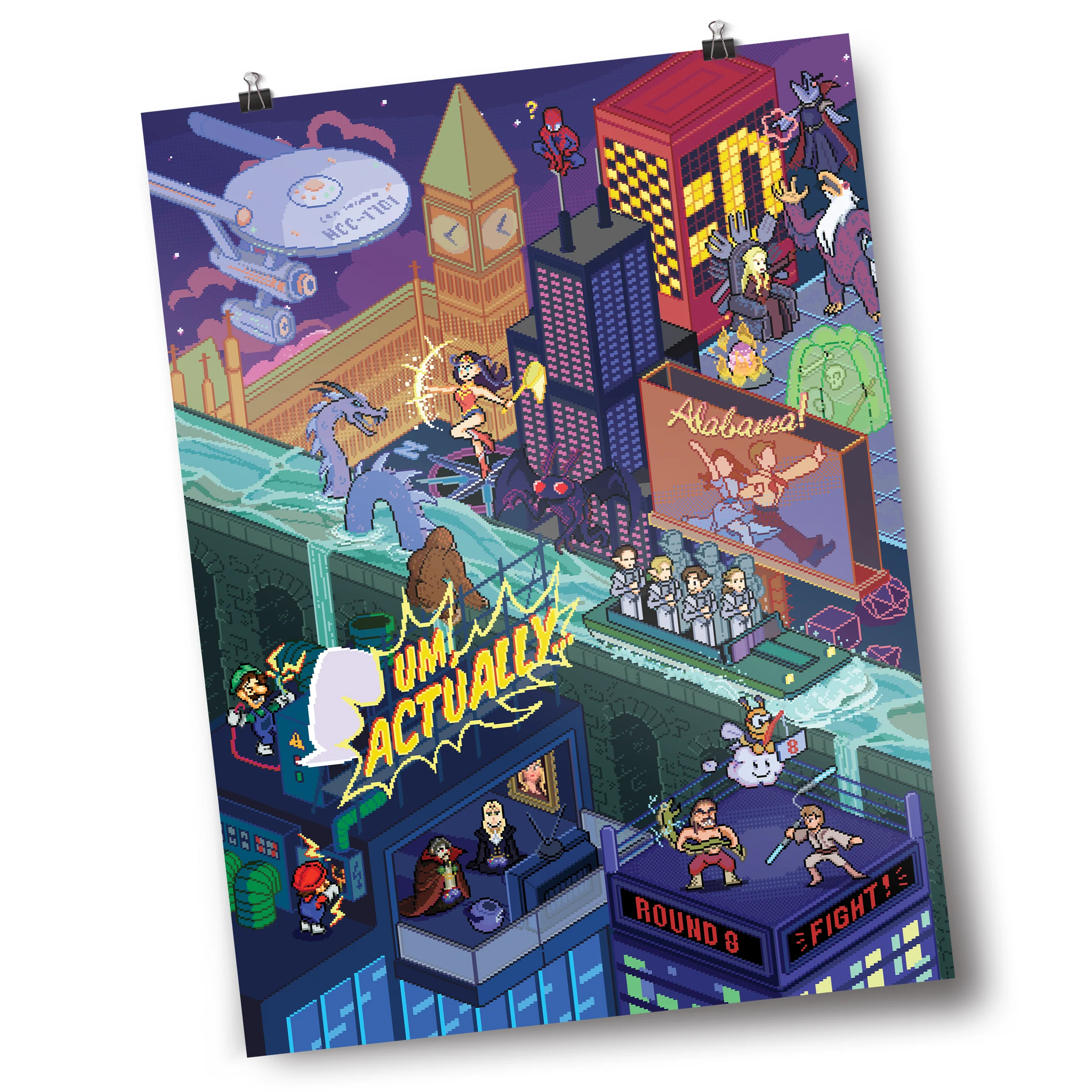 Um, Actually S8 Pixel Art Poster - Image 3